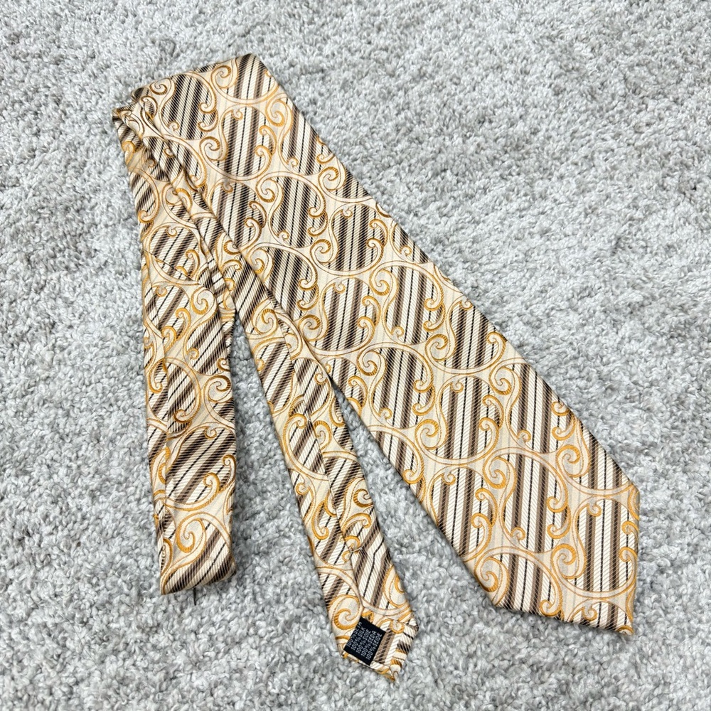 The Big Knot Steven‎ Land silk Necktie Tie Men's 4" x 59"